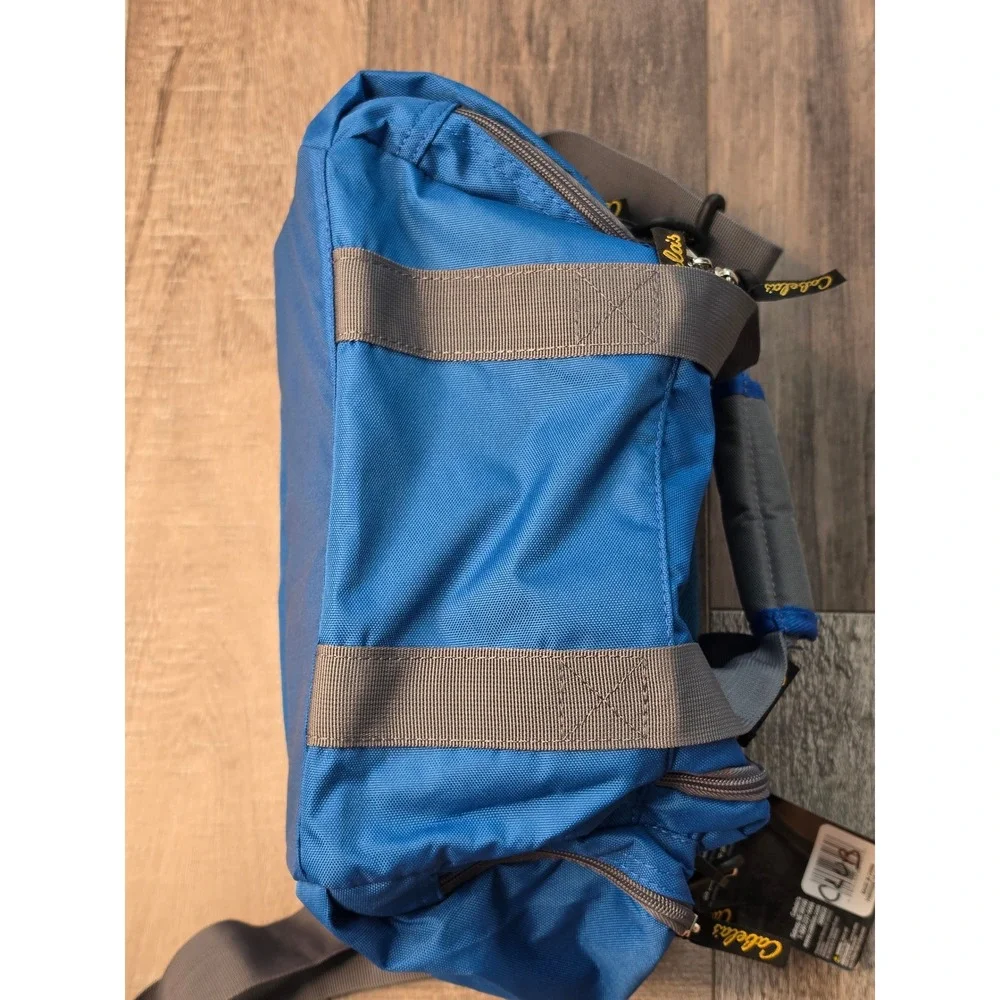 Cabela's Catch-All Gear Bag Blue Grey 600D Polyester Weather Resistant NWT
